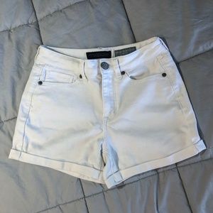 White High Waisted Shorts